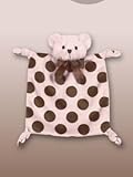 Bearington Baby Wee DOTTIE Pink Bear Blankie by Bearington