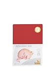 Pinolino Jersey Fitted Sheet for Cot Bed (Red by Pinolino