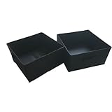 Mainstays 2パックhalf-size Collapsible Storage Binキューブでリッチブラック色