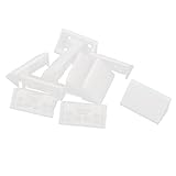 uxcell ブラケット コーナーシェルフ　ブレース　家具　ホワイト　プラスチック製　10個入