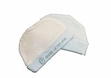 Newborn to 3 Months Baby Supersoft 100% Cotton Hats - Blue/White APPLE OF MY EYE Design by KATIES PL