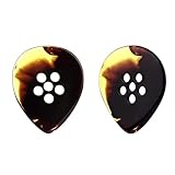 Musiin プレミアム ハンドメイド ブレードスタイル ファットトーン ピック エレキギター ベース アコースティック ジャズ ブルース ギター (トルティー) 2個