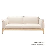 大川家具 ハーティーカンパニー ソファ 2人掛け ミキティ 134cm幅 ホワイト 191684