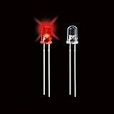 【AOBAX48】 LED 赤色 5mm 500個セット 18,000~20,000mcd 発光 ダイオード ledライト (500)