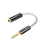 waveman 4.4 mm 3.5 mm 変換 ケーブル 3.5 mm to 4.4 mm バランス 4.4mm trs 3.5mm 4.4mm 変換 オーディオ ケーブル 単結晶銅 (4.4mmオス 3.5mmメス)