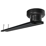 LUTW Pro ダクトレール 折り畳み式 ライティングレール 1.5m 耐荷重5kg レールライト 360°角度調整 スポットライトレール シーリング 天井照明 工事不要 ブラック