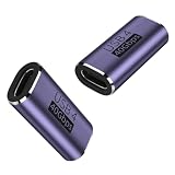 2個セット USB C 中継アダプタ メス to メス USB Type C 延長アダプタ 40Gbps 高速データ転送 100W 急速充電 8K映像出力 タイプ USB-C Type C 延長コネクタ USB 4.0メス 延長コード for Thunderbolt 4/3、MacBook Pro/Air、USB-C HUB (2個セット)