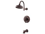 Pfister G89-8YPU G89-8YPU Ashfield Single Handle Tub and Shower Combo Trim with Rain Can Showerhead,