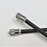 10DFB(10D-FB)-LITE 15m 両端MP接栓付 接続ケーブル フジクラ 50Ω 同軸ケーブル 10dfb 10d-fb 黒色 1本 F10FL-15MM