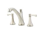Pfister lg49-de0 K Arterra 2-handle 8 " Widespreadバスルーム蛇口in Brushedニッケル、1.2 GPM