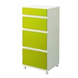 squ+ コレクトケース ワイド深型4段セット SW×MW×LW2 キャスター付き グリーン SQC-SW+MW+LW2