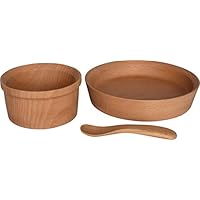 籐芸 子ども用食器セット ベージュ サイズ:20&times;20&times;9cm GRANDek(グランデック) EARTH GD03-ETH