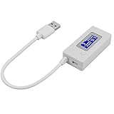 allcaca USB電圧メーターUSB電源テスター電流モニタ、最適な用途テストデジタル速度の充電器、ケーブル、ホワイト