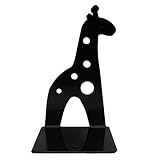 キリンさんの可愛いブックエンド　２個セット　全２色　【TMD】 (ブラック)