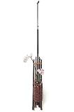 21585000 垂撥五本立（収納式）　染竹四ツ目水仙は別売です 【サイズ】Ｗ６×Ｈ６３ｃｍ【素材】竹【塗装】漆塗装【生産国】日本 23-495-11