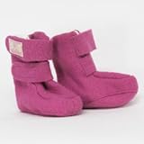 (ピッカプー) Pickapooh オーガニックウール ＆ オーガニックコットン ブーティー パワーピンク サイズ 2 (約11-12cm 目安6～12ヶ月)