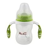 MolySun環境に優しいデュアルカラーPPミルクボトル新生児360度ARC自動ストロー給餌ボトル180ML