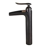 Hiendure 単一穴の真鍮の洗面器の蛇口，オイルは青銅をこすり