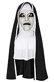 Xcostume The Nun　マスク　死霊館のシスター ヘルメット　Valak the nun 映画風マスクフード　ラテックス　Mask　怖い　男女　変装　仮装　ハロウィン　クリスマス　イベント　女性　大人　ワンサイズ