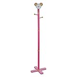 Hapilife Jr.ポール ハンガー 子供用 ジュニア ポールスタンド 高さ136cm かわいい ピンク