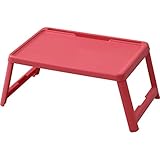 山善(YAMAZEN) テーブル ローズレッド 幅63×奥行35cm コンパクト フリーテーブル 折りたたみ CFT-5035(RR)