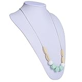 DOMIRE NK-DM006 Silicone Baby Teething Necklace for Mom to Wear - BPA Free and FDA Approved - Nursin