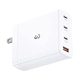 タイプC充電器 100W 4ポート GaN PD充電器 - SOOMFON USB-C急速充電器 Type-c 4台同時充電 USB-C*3 USB-A*1 折り畳み式プラグ iPad Mini Air Pro iPhone14 13 12 GalaxyノートPC/タブレット/携帯電話 PD3.0 PPS規格対応 PSE技術基準適合