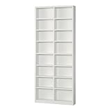 小島工芸 日本製 組立不要 健康仕様のFフォースター 耐荷重に優れた中がしっかりつまった丈夫な棚板 奥行15.8cm 薄型オープンラック SOP-75H ホワイト [幅75cm 高さ180.3cm] 2310237