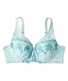 [ニッセン] ブラジャー バストをしっかり包むフルカップブラジャー サックス×グリーン C95