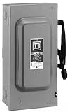 Square D d222 N 60 Amp 240ボルトtwopoleインドア一般Duty Fusible安全スイッチwith Neutral