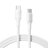 VOLTME USB Type C ケーブル 100W PD対応 急速充電 USB C to USB C 断線防止 データ転送 タイプc ケーブル PD3.0 PPS QC3.0対応 e-marker 内蔵 iPhone 15、MacBook Pro、Matebook、iPad、Xperia、Galaxy等Type-c機種対応 （1.2m ホワイト）