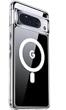 Google Pixel7A ケース 【MagSafe対応】 ONEFAV Pixel 7A スマホケース 透明 黄ばみなし 薄型 軽量 マグネット搭載 グーグル ピクセル7 プロ カバー 米軍MIL規格 全面保護 耐衝撃 レンズ保護 ストラップホール 指紋防止 マグセーフ対応 Google Pixel 7A ケース 6.1インチ Pixel7Aクリア