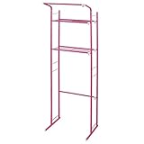 収納ラック 洗濯棚 シンプル ランドリーラック ピンク