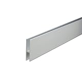 e-kanamono アルミハカマ 5mm～6mmガラス用 40mmHx3640mm(1820mm+1820mm) アルマイトシルバー