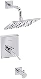 American Standard T184502.002 T184.502.002 Polished Chrome Times Square Tub and Shower Trim Package 