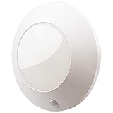 BIGLIGHT Bright Wireless Battery Operated Motion Sensor LED Ceiling Light, Motion Light for Shower Hallway Pantry Stairway Closet Entrance Hall Corridor Bathroom Shed, 250 Lumens, 5 Inch, Warm White