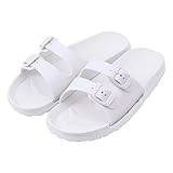 不二貿易 ベルトサンダル 24~25cm EVA ホワイト ホワイト