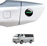 ハイエース HIACE 車ロック保護ステッカー ドアロック鍵穴ステッカーデカール 車用室外ドアハンドル 装飾アクセサリー 車のドアロックカバー プロテクター キーシリンダーエンブレム キーホール キーシリンダーガード 4枚セット ナイトライトモード (ハイエース HIACE)