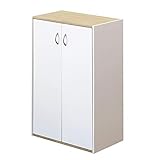 GRANZ 扉付シェルフ ホワイト カラーボックス 収納 HMP-28WH