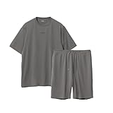 [TENTIAL] BAKUNE Dry Men's [ バクネ ] 上下セット(半袖・ショートパンツ) 一般医療機器 リカバリーウェア グレー M