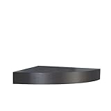 InPlace Shelving 0191808 11.8-Inch Wide Floating Corner Wall Mountable Shelf with Invisible Brackets