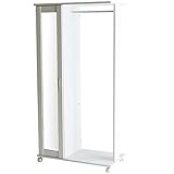 ライフスタイリングショップ ハンガーラック ミラー付き コート掛け 姿見 幅79cm ホワイト HR-02WH HR-02WH