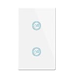 Youngzuth スマート壁スイッチ タッチパネルスイッチ APP リモートコントロール WiFi電灯スイッチ 智能家用