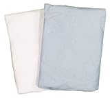 Portacrib Value Jersey Fitted Sheet White & Blue by American Baby Company