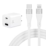 iphone 充電器 ケーブル セット pd充電器 20W 急速充電器 ipad 充電器 USB PD 対応 PSE技術基準適合 アイホン 充電 ACアダプター 電源アダプタ TYPE-C 充電 コード スマホ充電器 コンセント 電源アダプター iPad iPhone14 Pro 13 12 11 x 8 7mini Plus (ホワイト, AC充電器+Type-C to ライトニング 1m)