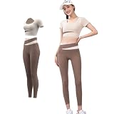 [Olabela] スポーツウェア レディース ヨガウェア トレーニングウェア スポーツブラ スポーツブラジャー ヨガパンツ レギンス ハイウエスト 上下セット おしゃれ