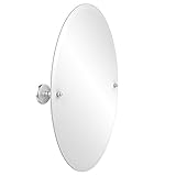 Allied真鍮pmc-91-sch 29-inch X 53.34楕円形角度調整ミラー、サテンクローム