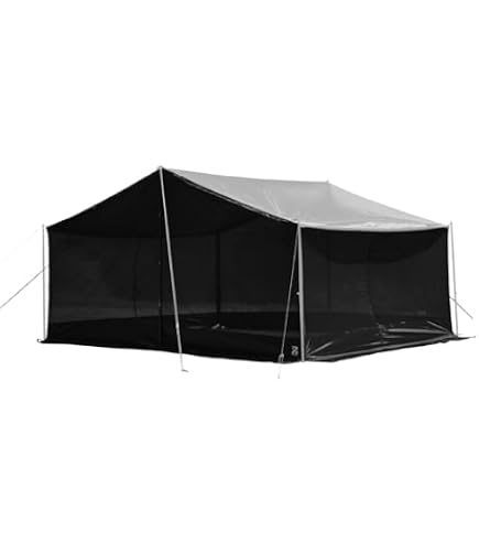 Amazon | CAMVIL ZIP-TARP ジッパータープ 5m ブラックコーティング