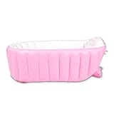 Ecity Large Capacity Baby Inflatable BathTub Plastic Mini Air Swimming Pool Toddler Thick Foldable S