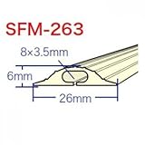 ジェフコム くるくるソフトモール 長さ2m巻×幅26mm×高さ6mm ベージュ SFM-263SBG